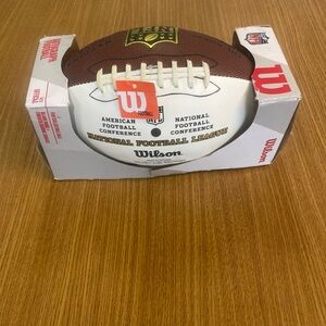 Wilson White and Brown National Football League Collector Ball Mystery Autograph